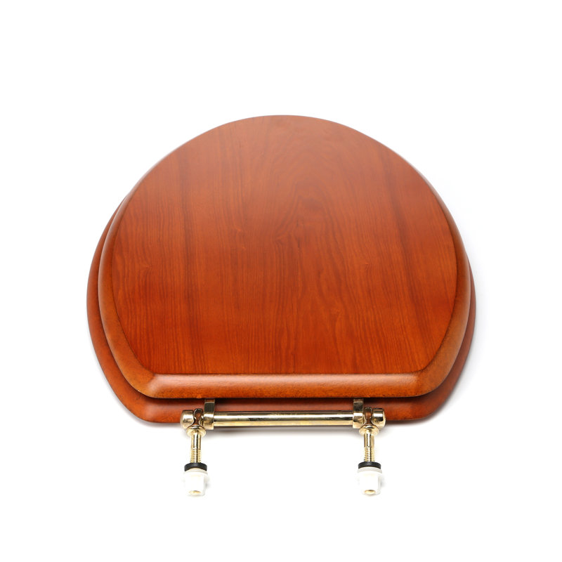 Comfort Seats Decorative Wood Elongated Toilet Seat & Reviews Wayfair